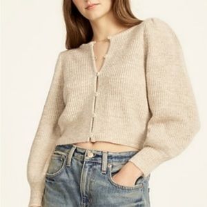 J. Crew Puff Sleeve Cardigan